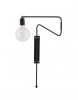 House Doctor SWING Lampa M - Kinkiet Czarny